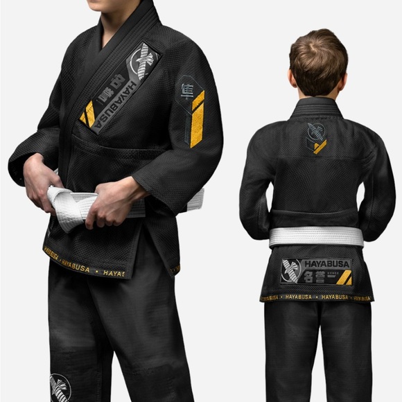 Kids Black and Yellow Jiu Jitsu Gi Set - Picture 1 of 1
